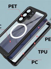 REDPEPPER FS Series For Samsung Galaxy S26 Ultra IPX8 Waterproof Case PC TPU PET Clear Magnetic Phone Cover by The Case Factory