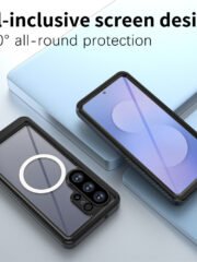 REDPEPPER FS Series For Samsung Galaxy S26 Ultra IPX8 Waterproof Case PC TPU PET Clear Magnetic Phone Cover by The Case Factory