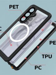 REDPEPPER FS Series For Samsung Galaxy S26 IPX8 Waterproof Case PC TPU PET Clear Magnetic Phone Cover by The Case Factory