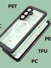 REDPEPPER FS Series For Samsung Galaxy S26+ IPX8 Waterproof Case PC TPU PET Clear Magnetic Phone Cover by The Case Factory