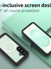 REDPEPPER FS Series For Samsung Galaxy S26+ IPX8 Waterproof Case PC TPU PET Clear Magnetic Phone Cover by The Case Factory