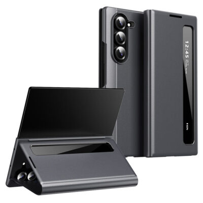 For Samsung Galaxy Z Fold5 5G Case Smart View Window Leather Phone Cover