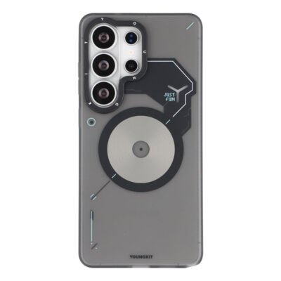YOUNGKIT For Samsung Galaxy S26 Ultra Magnetic Case Unique Disc Design TPU + PC Phone Back Cover