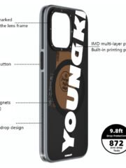 YOUNGKIT For iPhone 15 Pro Max Case Compatible with MagSafe Anti-Drop TPU IMD Phone Shell by The Case Factory