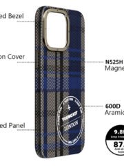 YOUNGKIT For iPhone 15 Pro Max Case Compatible with MagSafe 600D Aramid Fiber Phone Case by The Case Factory