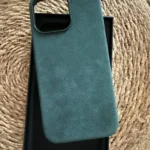 Full-Wrap Italian Alcantara Case for iPhone 16-13 Series | Compatible with MagSafe photo review