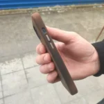 Premium Scars Crazy Horse Genuine Cowhide Leather iPhone Case | Compatible with MagSafe (Ferruginous Brown) photo review