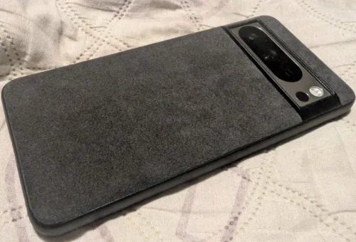 Alcantara Google Pixel Case (Dark Gray) photo review
