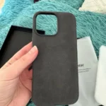 Full-Wrap Italian Alcantara Case for iPhone 16-13 Series | Compatible with MagSafe photo review