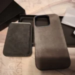 Premium Scars Crazy Horse Genuine Cowhide Leather iPhone Case | Compatible with MagSafe (Noix) photo review