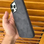 Full-Wrap Italian Alcantara Case for iPhone 16-13 Series | Compatible with MagSafe photo review