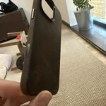 Premium Scars Crazy Horse Genuine Cowhide Leather iPhone Case | Compatible with MagSafe (Ferruginous Brown) photo review