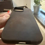 Premium Scars Crazy Horse Genuine Cowhide Leather iPhone Case | Compatible with MagSafe (Ferruginous Brown) photo review