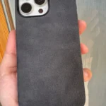 Full-Wrap Italian Alcantara Case for iPhone 16-13 Series | Compatible with MagSafe photo review