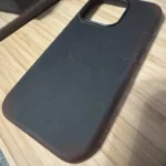 Premium Scars Crazy Horse Genuine Cowhide Leather iPhone Case | Compatible with MagSafe (Ferruginous Brown) photo review