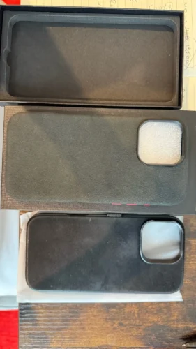 Full-Wrap Italian Alcantara Case for iPhone 16-13 Series | Compatible with MagSafe photo review