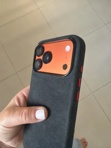 Full-Wrap Italian Alcantara Case for iPhone 16-13 Series | Compatible with MagSafe photo review