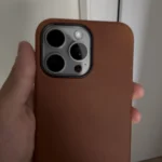 Premium Scars Crazy Horse Genuine Cowhide Leather iPhone Case | Compatible with MagSafe (Blue) photo review