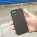 Premium Scars Crazy Horse Genuine Cowhide Leather iPhone Case | Compatible with MagSafe (Ferruginous Brown) photo review