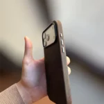 Premium Scars Crazy Horse Genuine Cowhide Leather iPhone Case | Compatible with MagSafe (Ferruginous Brown) photo review