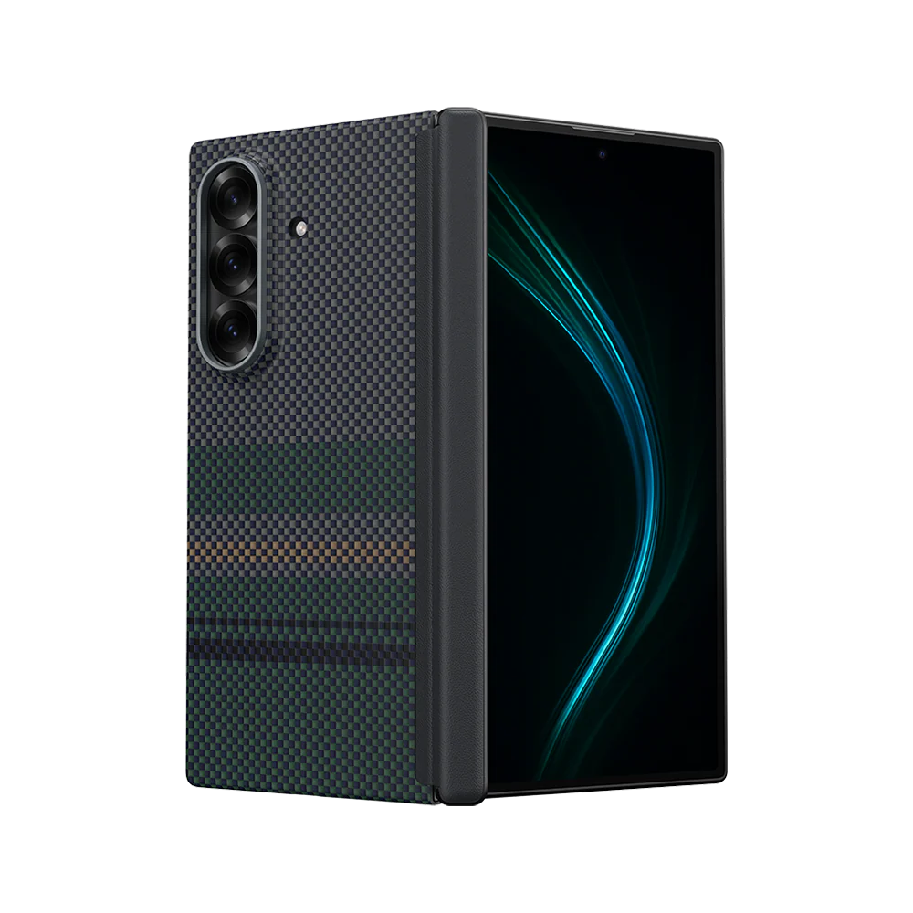 BENKS For Samsung Galaxy Z Fold7 5G Case Kevlar Aramid Fiber Aurora Weave Phone Cover Magnetic Case