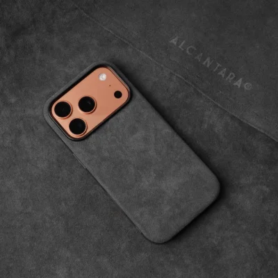 Back-Wrap Italian Alcantara iPhone Case Shockproof Phone Cover | Compatible with MagSafe