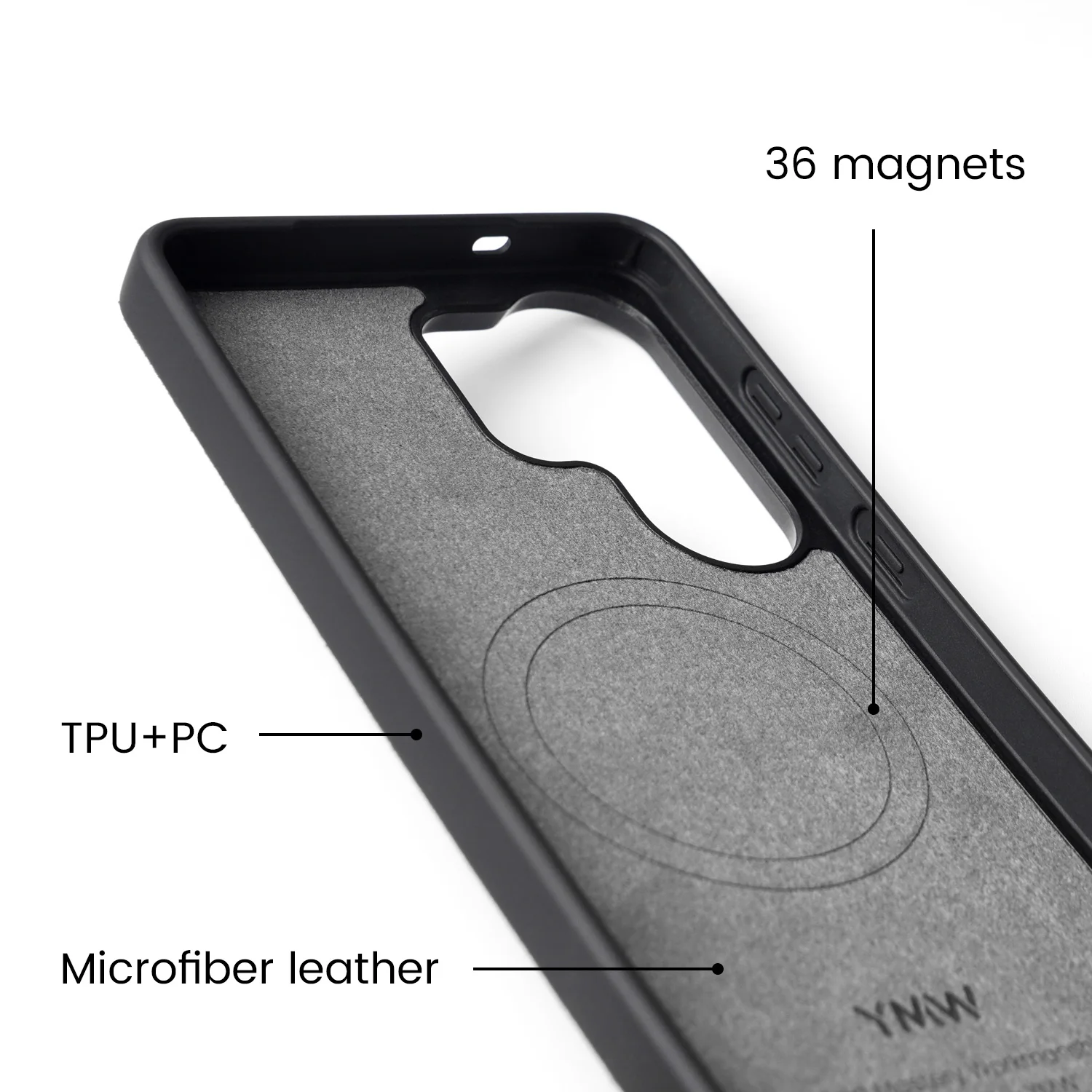 ALCANTARA Case for Samsung Galaxy S26 Ultra S25 S24 Shockproof Cover with Magnetic Support - Image 4