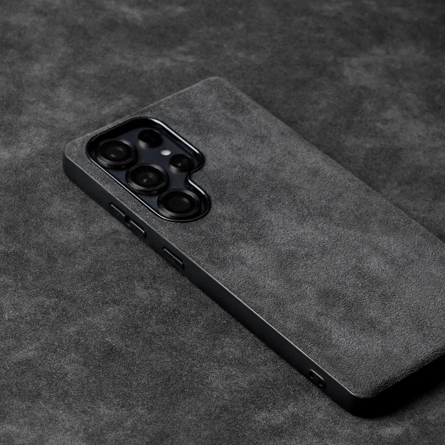 ALCANTARA Case for Samsung Galaxy S26 Ultra S25 S24 Shockproof Cover with Magnetic Support