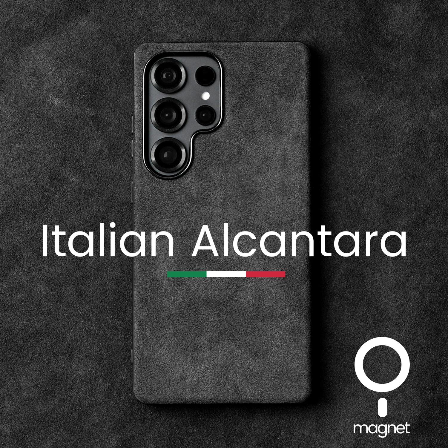 ALCANTARA Case for Samsung Galaxy S26 Ultra S25 S24 Shockproof Cover with Magnetic Support - Image 2