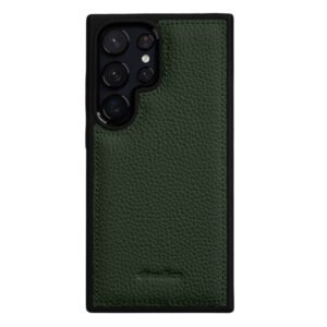 MELKCO For Samsung Galaxy S26 Ultra Case Genuine Bovine Leather Shockproof Silicone Frame Phone Cover