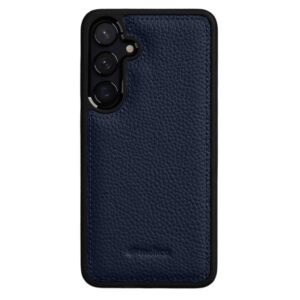 MELKCO For Samsung Galaxy S26 Case Genuine Bovine Leather Shockproof Silicone Frame Phone Cover