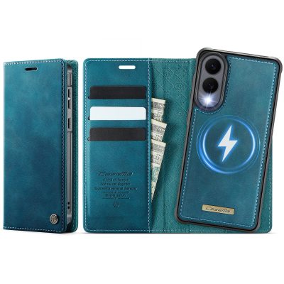 CASEME Samsung Galaxy S25 Edge Case 2-in-1 Magnetic Detachable Wallet Vegan Leather Flip Cover