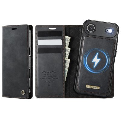 CASEME For iPhone Air Case 2-in-1 Detachable Wallet Vegan Leather Flip Cover – Compatible with MagSafe