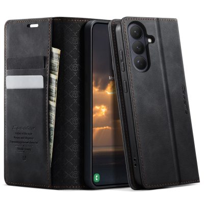 CASEME For Samsung Galaxy S26+ Case RFID Blocking Wallet Calf Texture Vegan Leather Flip Cover