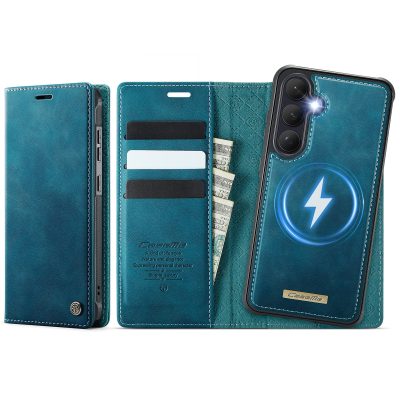 CASEME Samsung Galaxy S26 Case 2-in-1 Magnetic Detachable Wallet Vegan Leather Flip Cover