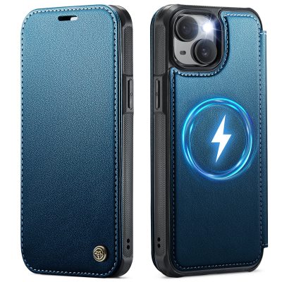 CASEME For iPhone 12 Pro / iPhone 12 Case RFID Blocking Wallet Vegan Leather Shockproof Anti-slip Flip Cover with Magnetic Support