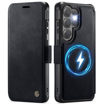 CASEME For Samsung Galaxy S26 Ultra Case RFID Blocking Wallet Vegan Leather Shockproof Anti-slip Flip Cover with Magnetic Support