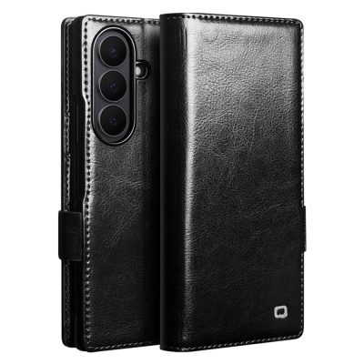 QIALINO For Samsung Galaxy Z Fold8 Ultra Case Genuine Leather Stand Wallet Flip Phone Cover With Magnetic Closure