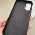 MELKCO For iPhone 17 Pro Max Case Alcantara Phone Cover with Metal Keys / AI Button - Compatible with MagSafe photo review