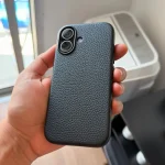 MELKCO For iPhone 17 Pro Max Case Alcantara Phone Cover with Metal Keys / AI Button - Compatible with MagSafe photo review