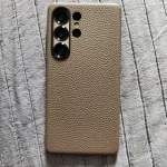 MELKCO For Samsung Galaxy S26 Ultra Case Full-Wrap Genuine Bovine Leather Magnetic Phone Cover photo review