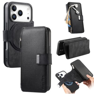 CASENEO MW-02 For iPhone 18 Pro Max Case Detachable Magnetic Leather Flip Phone Cover
