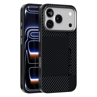 ABEEL For iPhone 18 Pro Max Magnetic Case Ultra-thin 6D Printed Shockproof TPU-PC Aluminum Alloy Leather Phone Cover