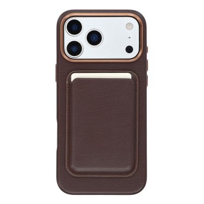 Vegan Leather Case For iPhone 18 Pro Max Case with Detachable Magnetic Card Holder Phone Cover GRS Certified