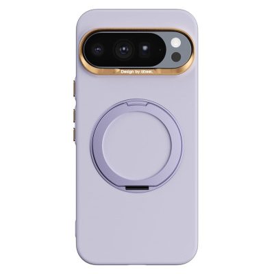 ABEEL For Google Pixel 10 Pro XL Case Magnetic Kickstand Ring Liquid Silicone Skin Feel Phone Cover