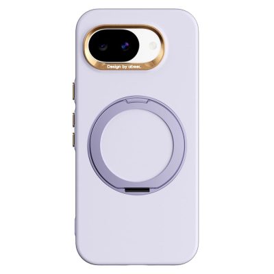 ABEEL For Google Pixel 10a Case Magnetic Kickstand Ring Liquid Silicone Skin Feel Phone Cover