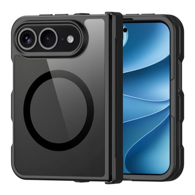 DUX DUCIS Aimo For iPhone Duo Magnetic Case Hinge Protection PC-TPU Shockproof Phone Cover (REACH Certification)