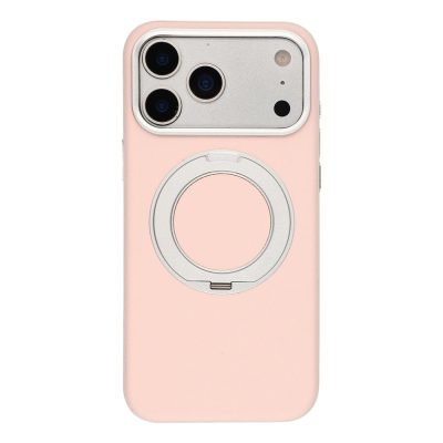 Magnetic iPhone 18 Pro Max Case Rotatable Kickstand Vegan Leather PC-TPU Phone Cover with Camera Control Button