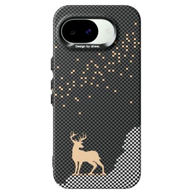 ABEEL For Google Pixel 10a Magnetic Case PC-TPU Ultra Thin Minimalist Phone Cover With Carbon Fiber Texture Design