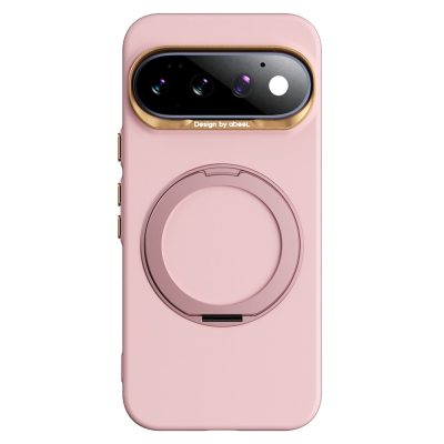 ABEEL For Google Pixel 11 Pro Case Magnetic Kickstand Ring Liquid Silicone Skin Feel Phone Cover